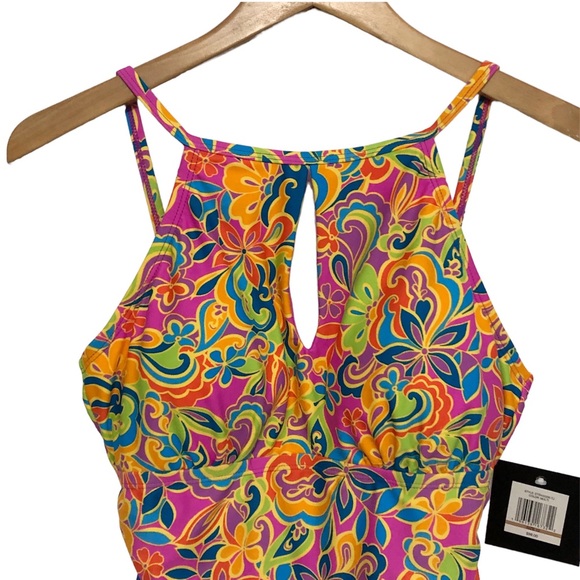 NWT Ellen Tracy One Piece Swimsuit - Picture 3 of 11